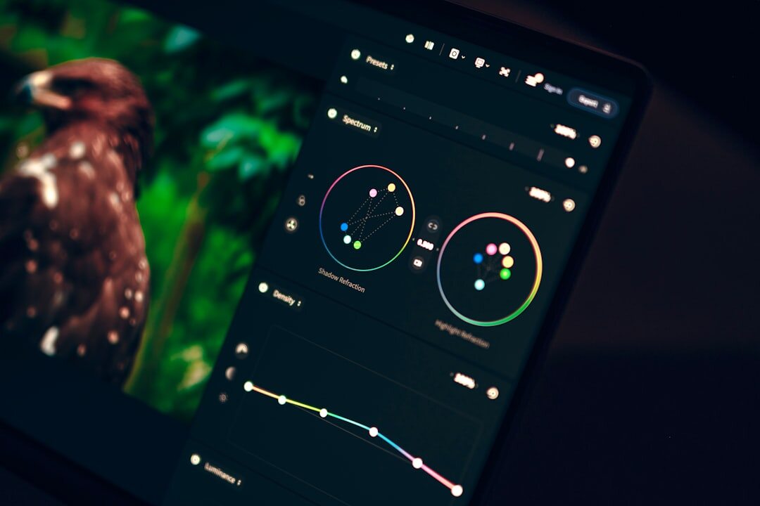 color wheel in editing software