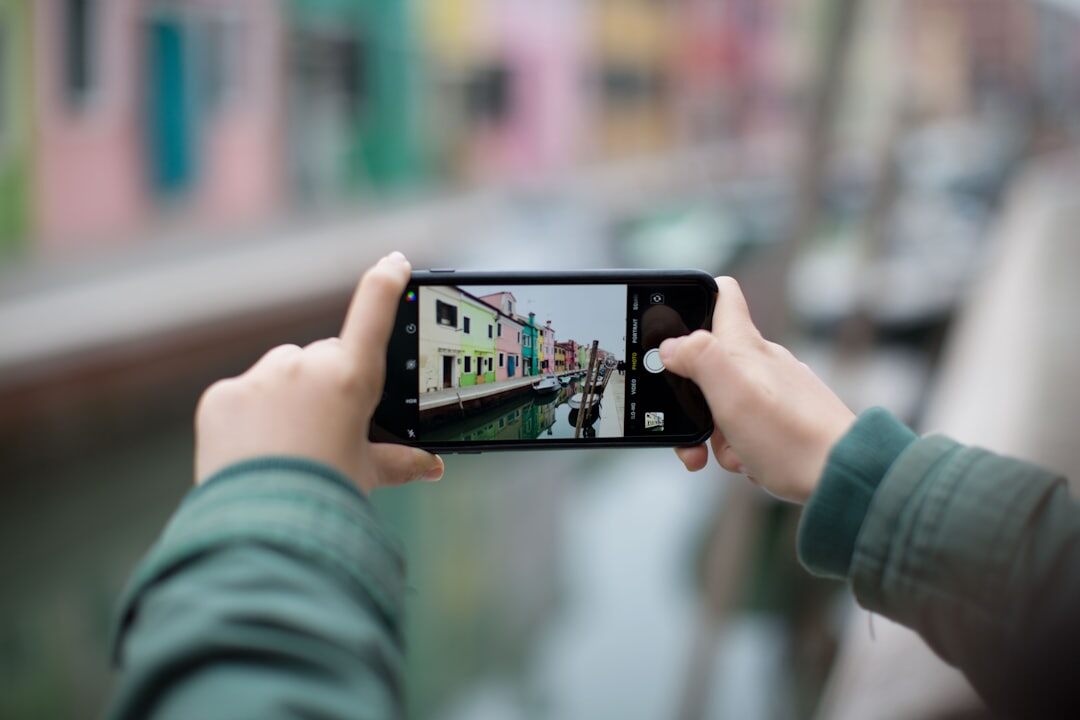 smartphone camera filming